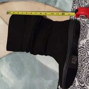 St. John's Bay black 9.5 (NWT) mid-calf women's boots suede feel